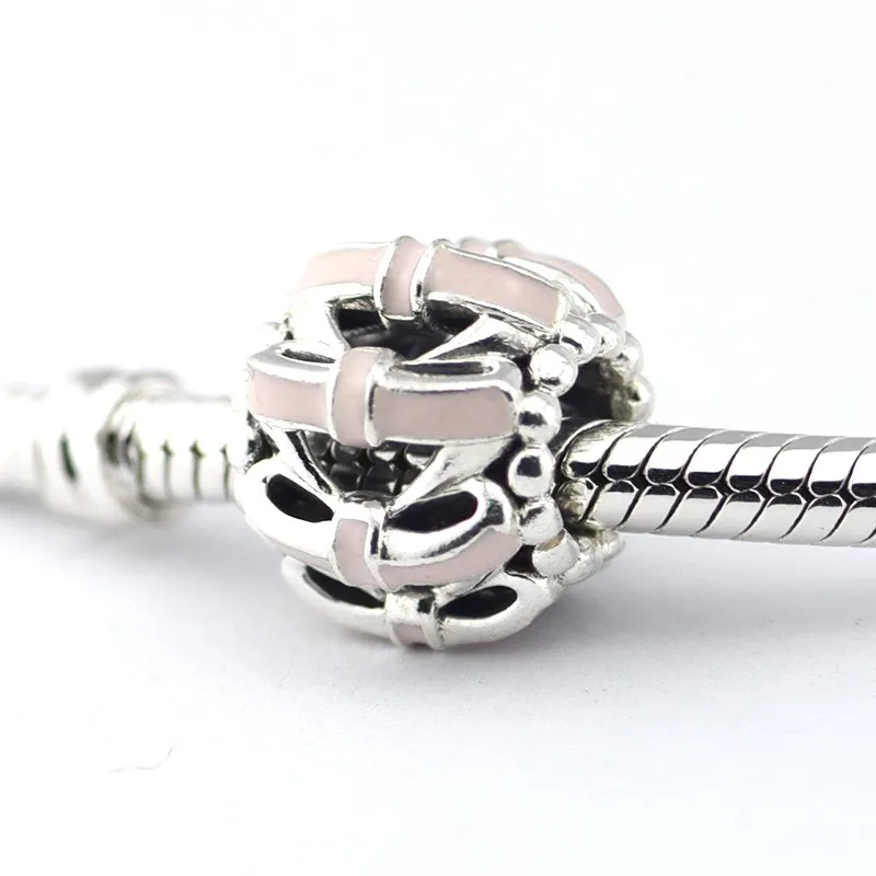 

Authentic 925 Sterling Silver Pink Enamel Sweet Sentiments Charm Beads for Jewelry Making Fits Original Brand Bracelets