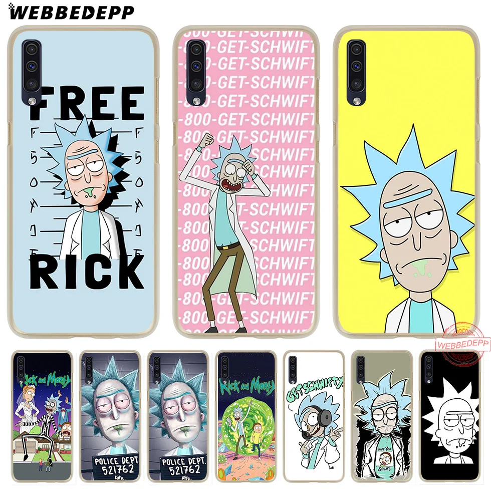 

WEBBEDEPP rick and morty Hard Case for Samsung A50 A10s A20s A30s A40s A50s A60 A70 M10 M20 M30 M40