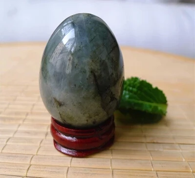 

Natural labradorite eggs Moonstone eggs with stand 44mm*33mm