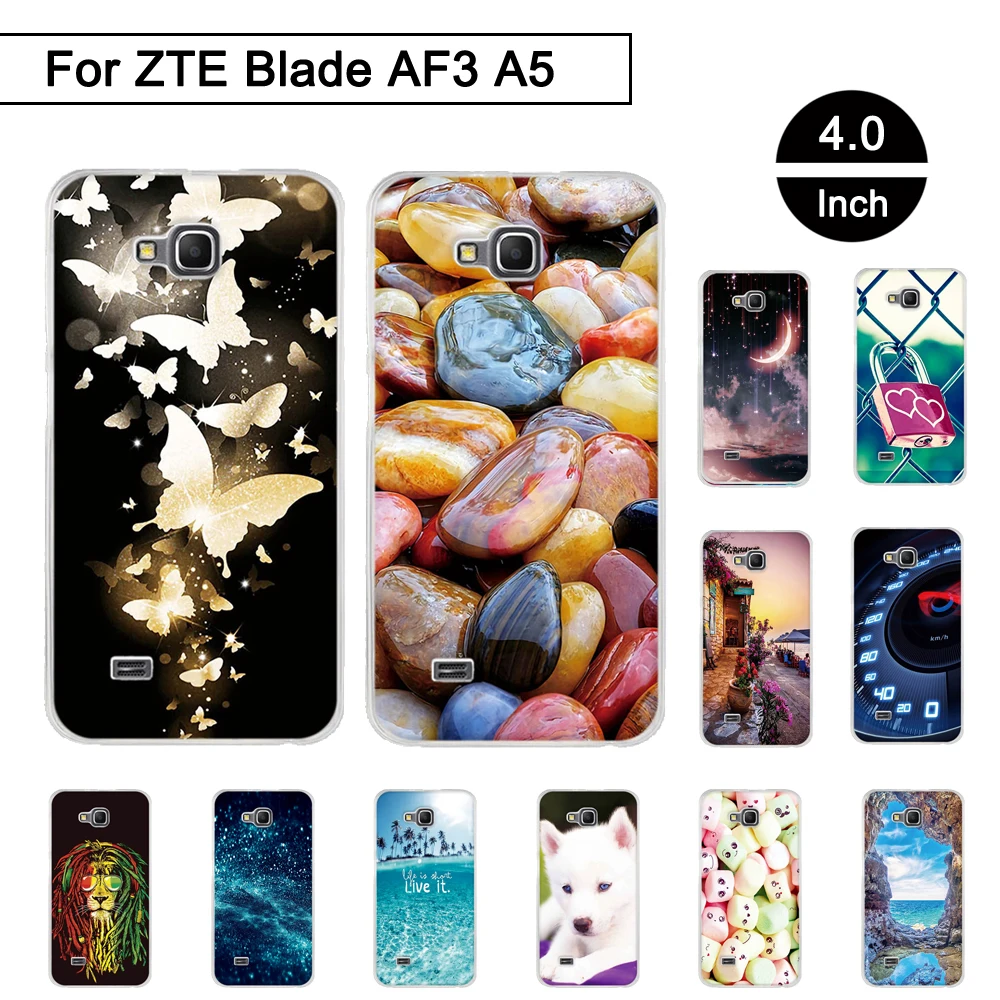 Чехол для ZTE Blade AF3 A5 4 0 дюймов мягкие силиконовые чехлы из ТПУ A3 A 5 pro a5|case for zte blade|phone