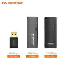 COMFAST 600M& 1200M& 1750Mbps USB WiFi адаптер 2,4G 5GHz WiFi Антенна ПК мини беспроводная компьютерная сетевая карта приемник Wi-Fi роутер