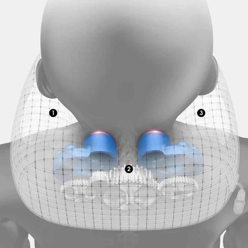Шеи с подогревом терапия машина роликовый Электрический Массажер подушка для массажа шеи шиацу лучшее разминающее устройство 3d Вибрационное Оборудование