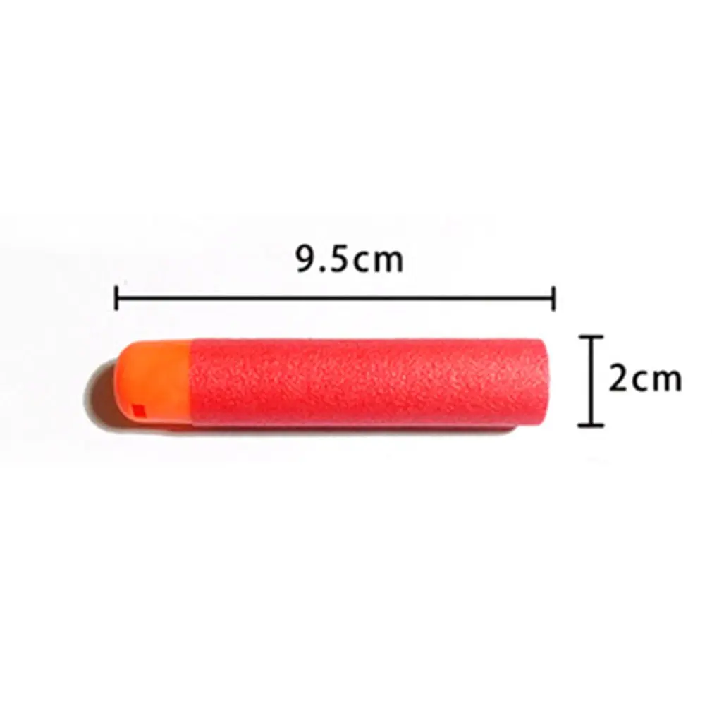 6 Pcs/Lot 9.5cm Red Sniper Rifle Darts Bullets Big Hole Head Bullets Xmas Gift For Nerf Mega Kids Toy Foam Refill Darts