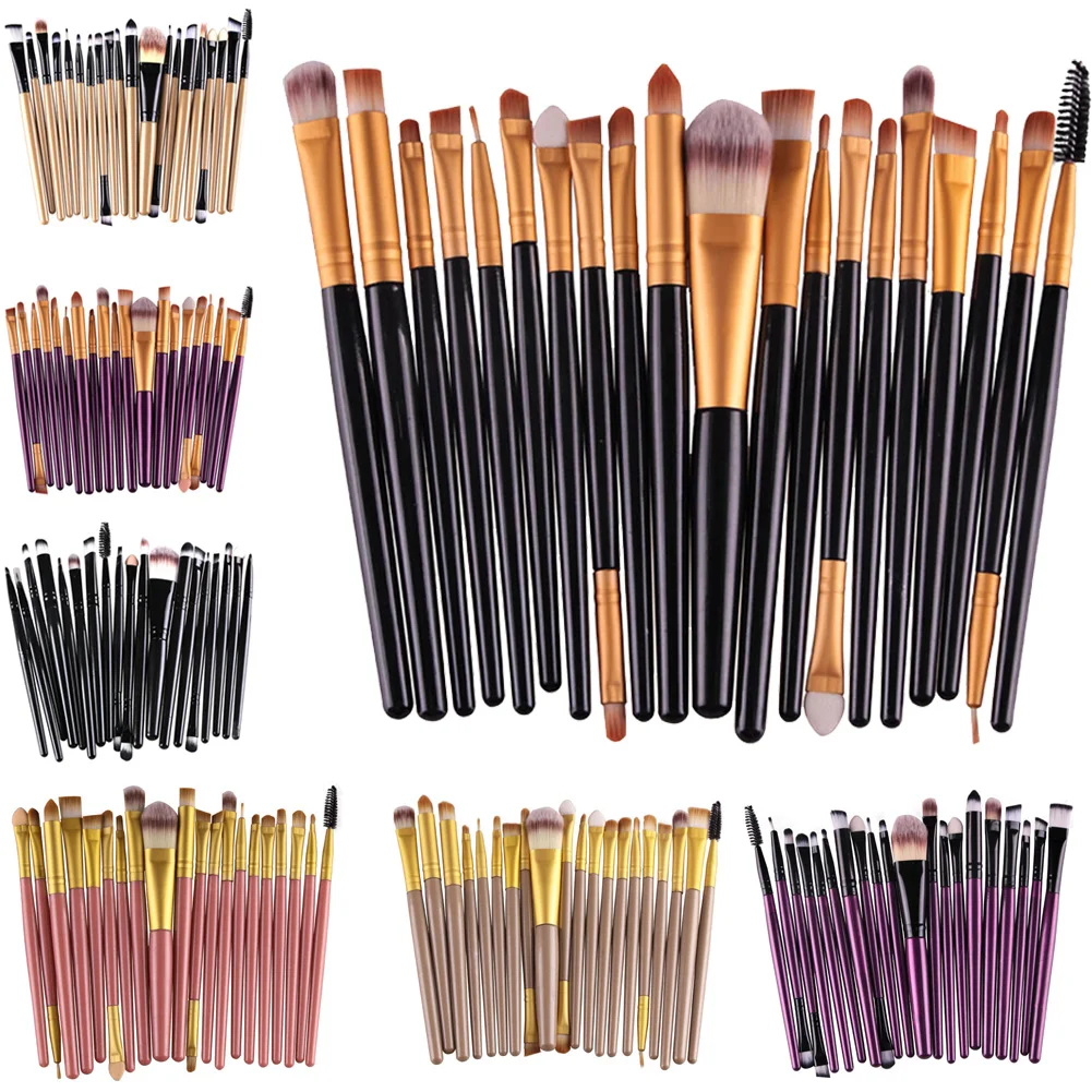 

20Pcs Professional Eye Makeup Brushes Set Eyeshadow Eyebrow Highlighting Eye Shadow Eyeliner Lip Eyelashes Cosmetic Brushes Tool
