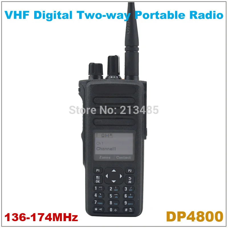 Оптовая продажа Оригинальный Новый DP4800 VHF 136-174 MHz цифровой портативный двухсторонний радио цифровая рация ПМР