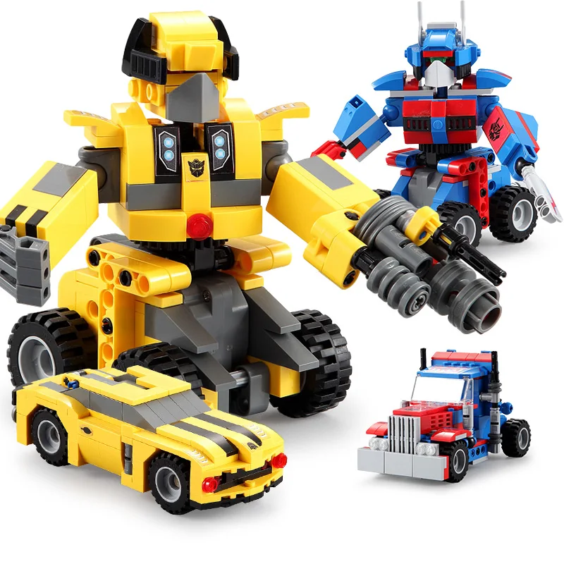 Starwars Creator Series 2 IN 1 Transformation Robot Car Building Blocks Set Fit Legoed Technic Deformation Robots DIY Bricks Toy Starwars Creator Series 2 IN 1 Transformation Robot Car Building Blocks Set Fit Legoed Technic Deformation Robots DIY Bricks Toy