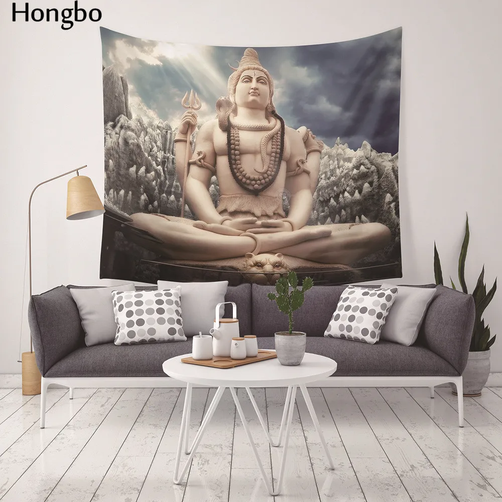 Hongbo индийская МАНДАЛА ГОБЕЛЕН фигурка Будды Печатный гобелен навесной пляж пледы коврик покрывало в стиле хиппи Йога коврик одеяло