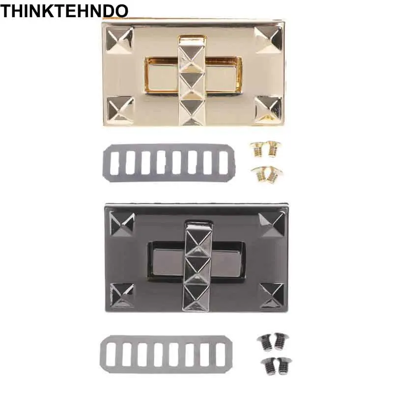 Металлические закручивающиеся застежки поворотные замки для DIY сумки сумка мешочек ручного изготовления кошелек оборудование