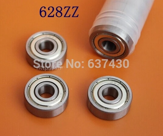 50pcs 628ZZ shielded deep groove ball bearing 628 2Z 628Z miniature ...