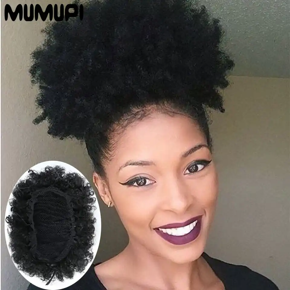 Mumupi High Temperature Fiber Chignons Clip In Hair Hairpieces