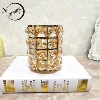 

European modern crystal Candle holders for living room bedroom bathroom restaurant hotel romantic candlelight dinner wedding