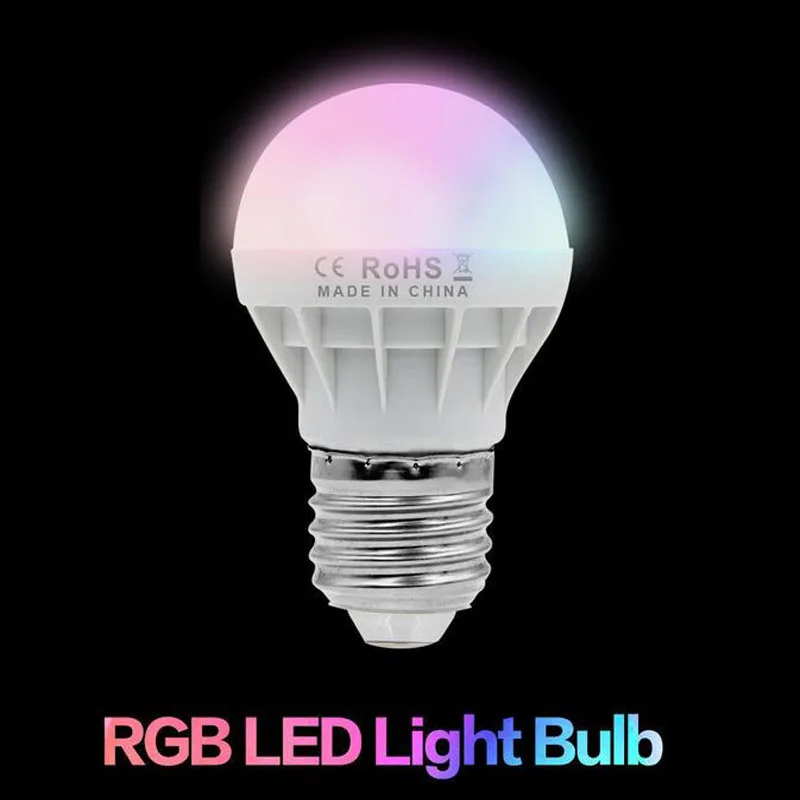 RGB светодио дный свет E27 B22 6 Вт/12 Вт 16 Цвета изменение волшебная лампа лампы с ИК-пульт Управление Holiday освещения Декор светодио дный лампы