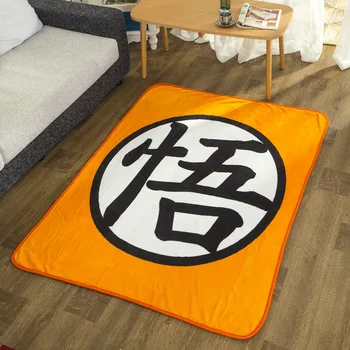 

120*150cm cartoon orange dragon ball plush blanket sofa throw soft coral fleece blanket children office nap blanket cobertor