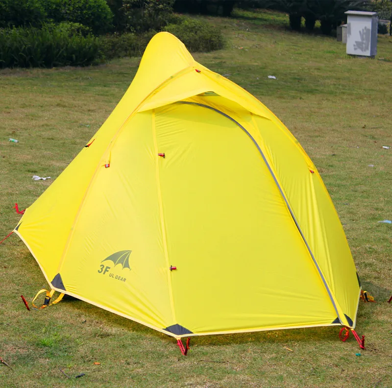 

3F Gear 2 person double layer aluminum poles ultralight camping silicon coating beach camping tent