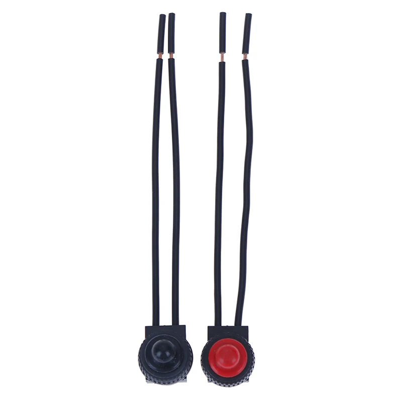

1Pc 220V Waterproof Push-Button On-Off Switch With 4" Leads Motorcycle Car Boat On Sale Drop ship