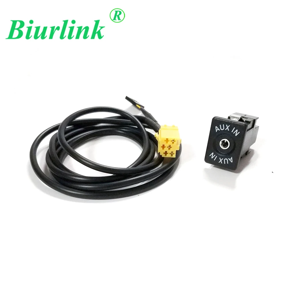 

Biurlink 6Pin CD Changer Port to Aux-in 3.5MM Audio AUX Transfer Adapter Cable for Fiat Grande Punto 2007
