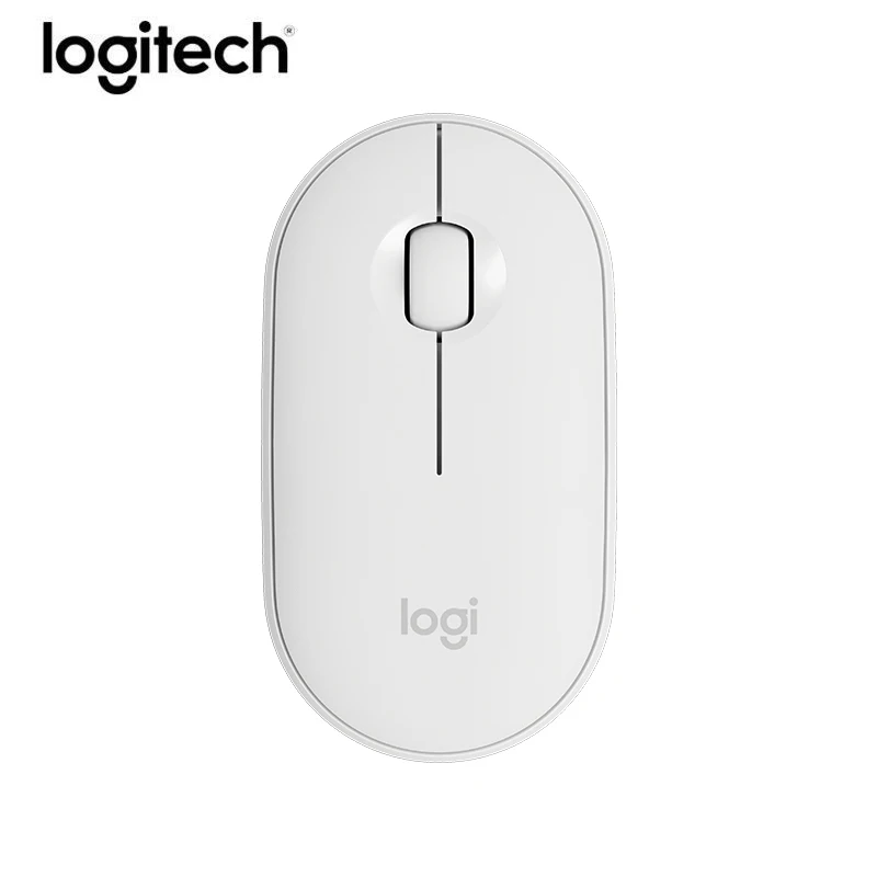 НОВАЯ тонкая и легкая Бесшумная Bluetooth Мышь Logitech PEBBLE портативная современная