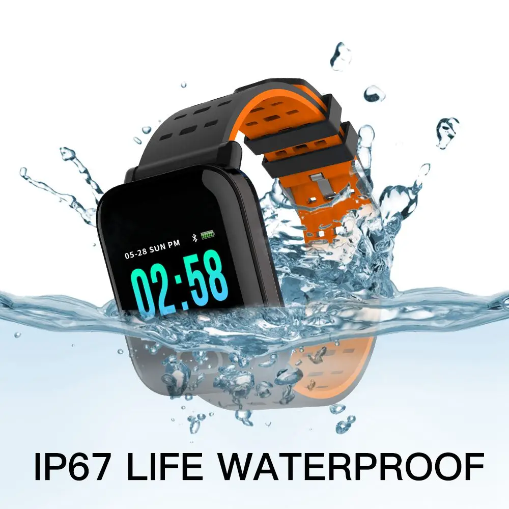 Умные часы Reloj inteligente с bluetooth цифровые монитором сердечного ритма Дисплей
