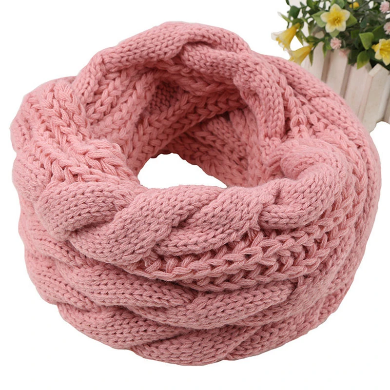 Winter Scarf Women Knitting Twist O Ring Scarves Thicken Warmer Snood Scarfs For Ladies Neck Circle Echarpe Hiver Femme Women S Scarves Aliexpress
