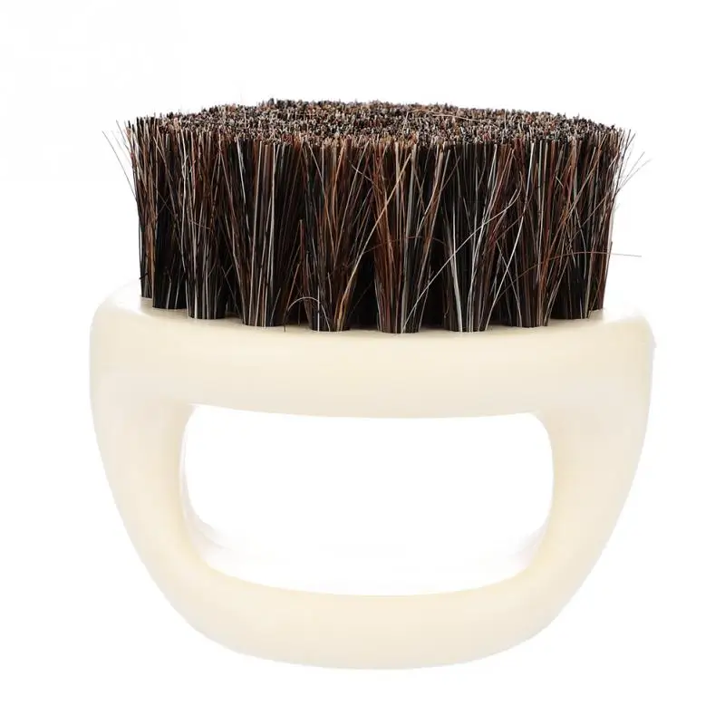 Портативная меховая щетка для бритья для мужчин, борода, усы, щетка обрезная, салонный инструмент для бритья, гребень для бороды, чистящая Бритва для лица - Цвет: Type 4