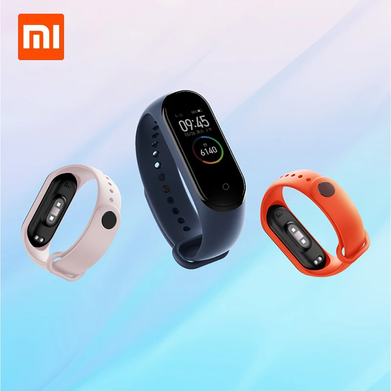 Оригинальный xiao Mi Band 3/4 на запястье для 4 силиконовые красочный наручный браслет