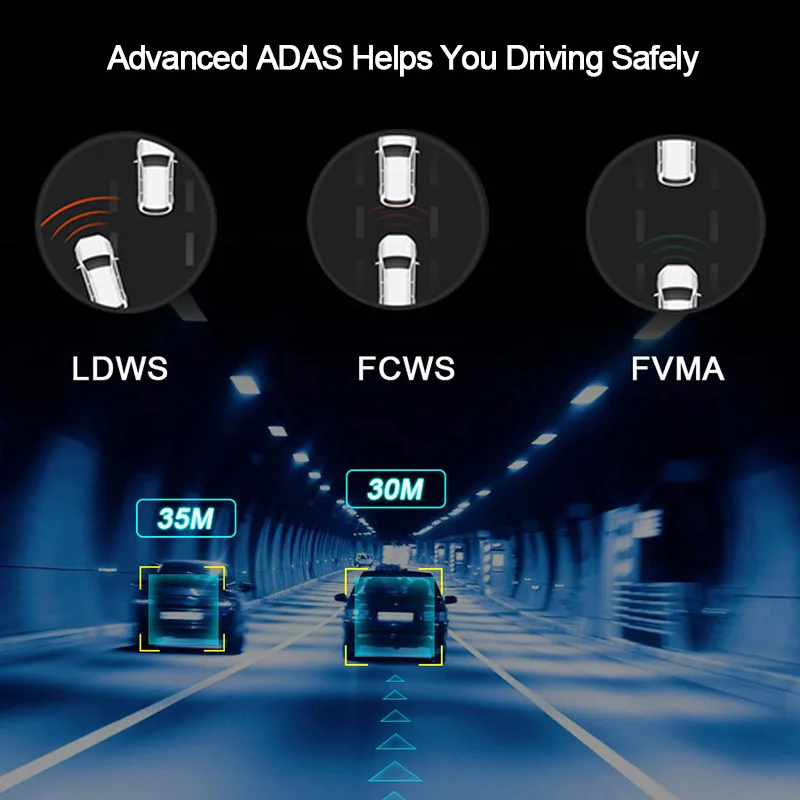  E-ACE E04 8 Inch 4G Android Dual Lens Car DVR GPS Navigator ADAS Full HD 1080P Dash Cam Auto Video 