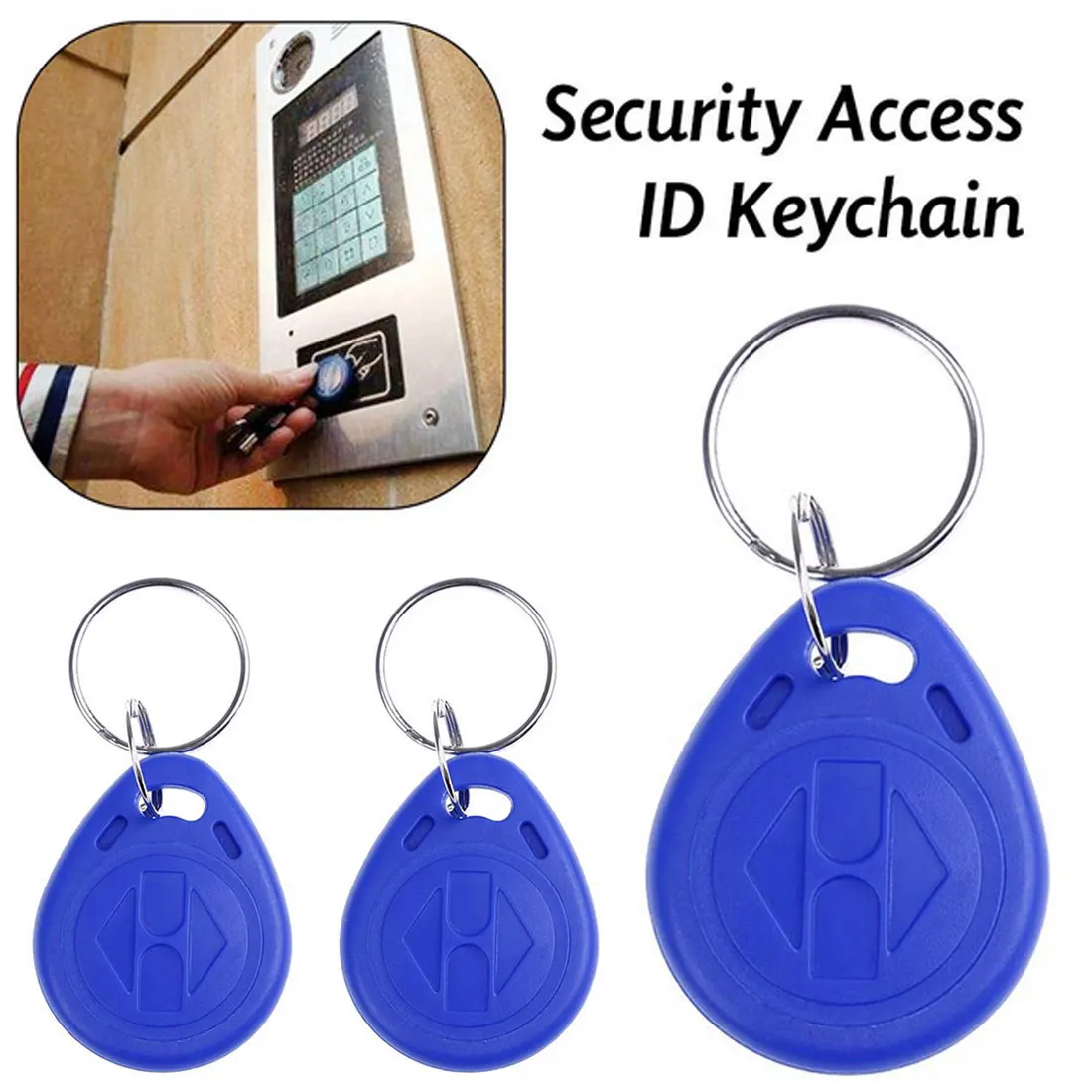 

10 Pcs/lot EM4305 Copy Rewritable Writable Rewrite EM ID keyfobs RFID Tag Key Ring Card 125KHZ Proximity Token Access Duplicate