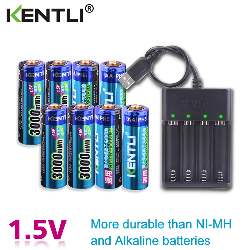 8pcs15v3000mWhnomemoryeffectaarechargeableLipolymerliion