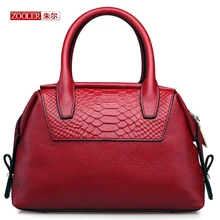 ZOOLER Genuine leather bag ladies 2017 crocodile pattern Women Shoulder bags handbags women famous brand designer Bags #T-6198