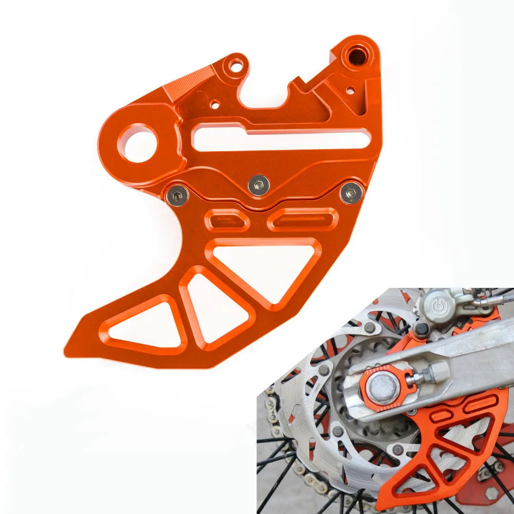 

Orange/black Aluminum Motorcycle CNC Billet Rear Brake Disc Guard Fits for KTM 125-530 SX/SX-F 2004-2012 Free Shipping D35