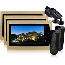 Homefong Inicio 10 Pulgadas TFT Monitor de Vídeo Portero Automático Intercom Teléfono de La Puerta Sistema de Intercomunicación de La Visión del Color CMOS de La Cámara IP 65