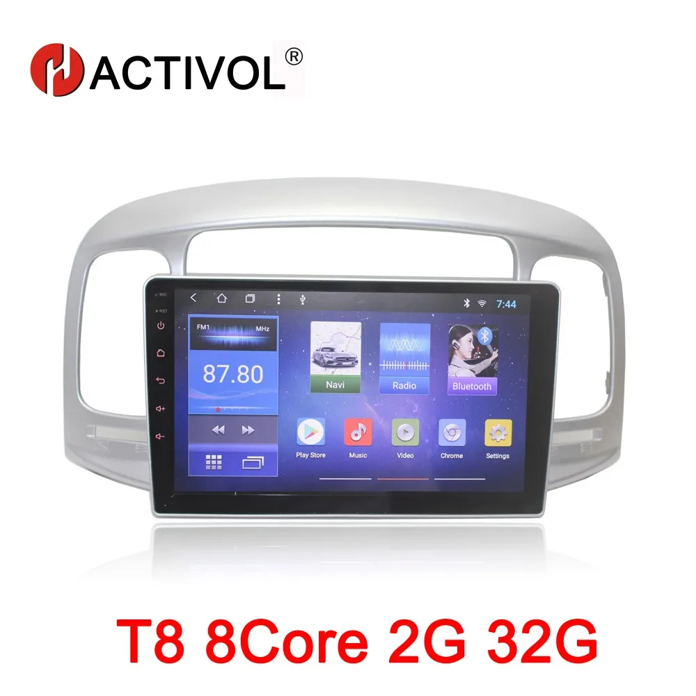 

HACTIVOL 9" Octa Core 2G RAM 32G Car radio for Hyundai Accent 2006-2011 Android 8.1 car dvd player gps navigation wifi map