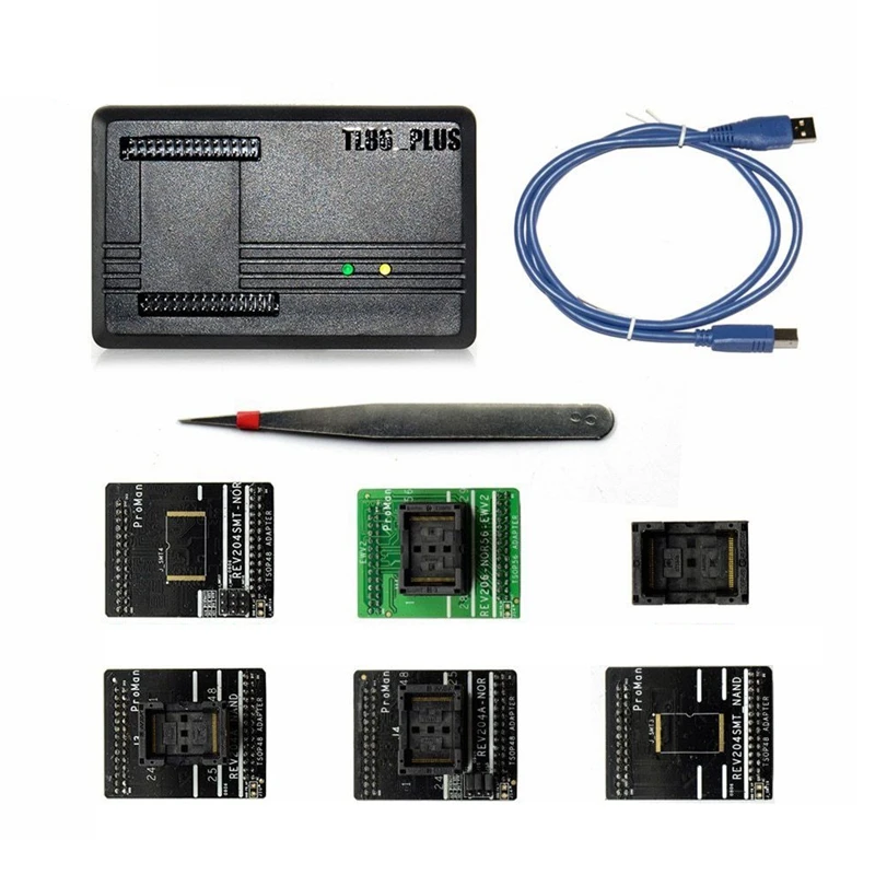 Проман профессиональный программист инструмент для ремонта Tl86 плюс программист + Tsop48 адаптер + Tsop56 адаптер копия flash-чип данных Recove