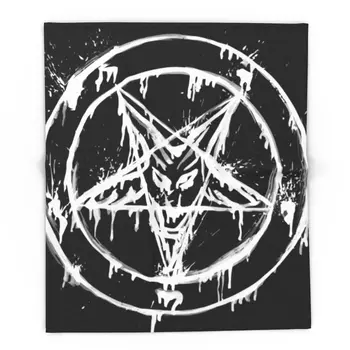 

Stanic Pentagram 51" x 60" Blanket Throw on Sofa Bed Plane Plaids Solid Bedspreads Home Textile