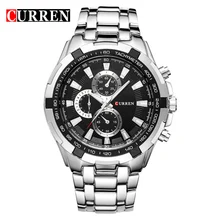 CURREN Top Marque En Acier Inoxydable Hommes Montre-Bracelet Étanche Mode Garçons Montres De Luxe Quartz Sport Montre Relogio Masculino 8023