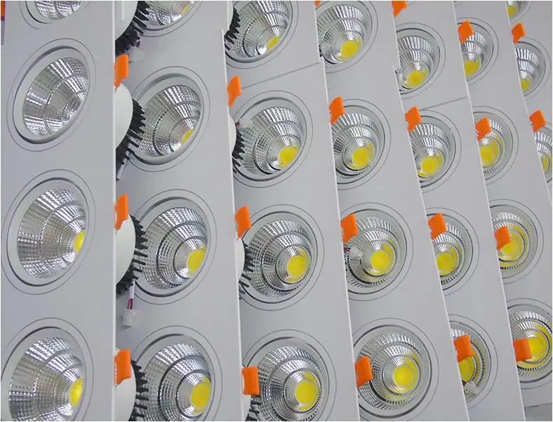 Indoor embedded grille Led COB bean gall light 3/5/7/10/12/20/30W double point three head lights LED AR111 grille single lights