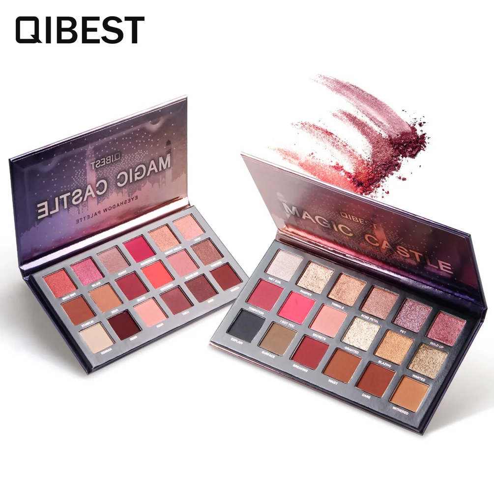 

18 Color Nude Shining Eyeshadow Palette Glitter Pigment Waterproof Eye Shadow Pallete Makeup Cosmetics
