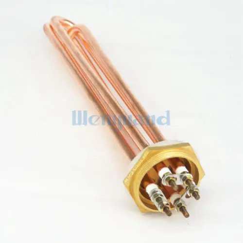 220 В 6000 Вт DN40 1-1/2 &quotBSP наружная латунная головка и медная трубка электрический