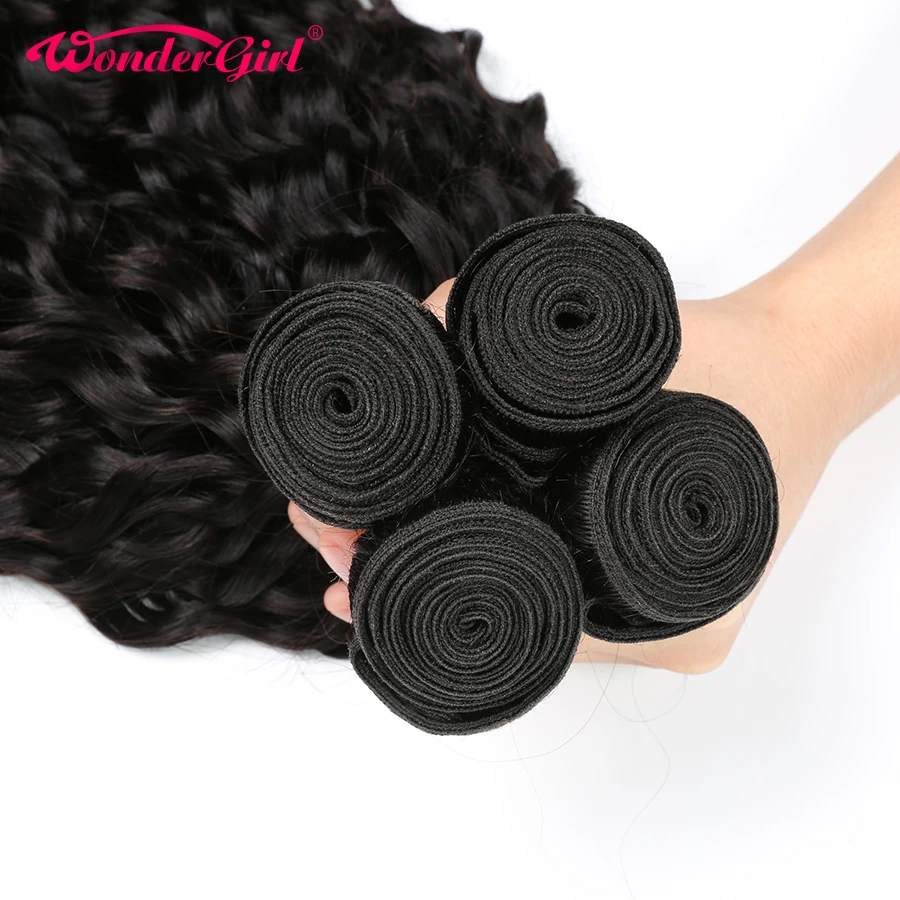 4 Bundle Deals Indian Water Wave Hair Bundles 400g Human Hair Weave Bundles 1B/Natural Color Remy Hair Extension Wonder girl 4 Bundle Deals Indian Water Wave Hair Bundles 400g Human Hair Weave Bundles 1B/Natural Color Remy Hair Extension Wonder girl