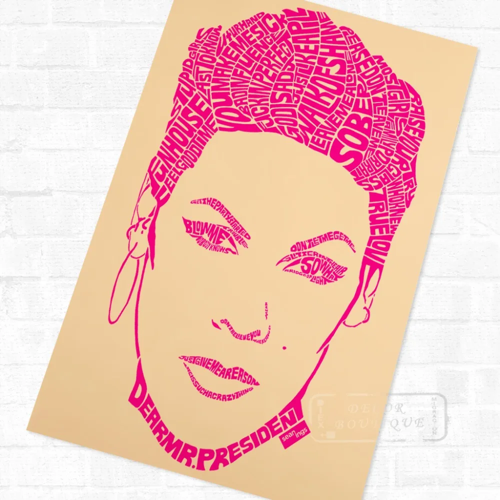 online shop pink p nk portrait music classic vintage poster