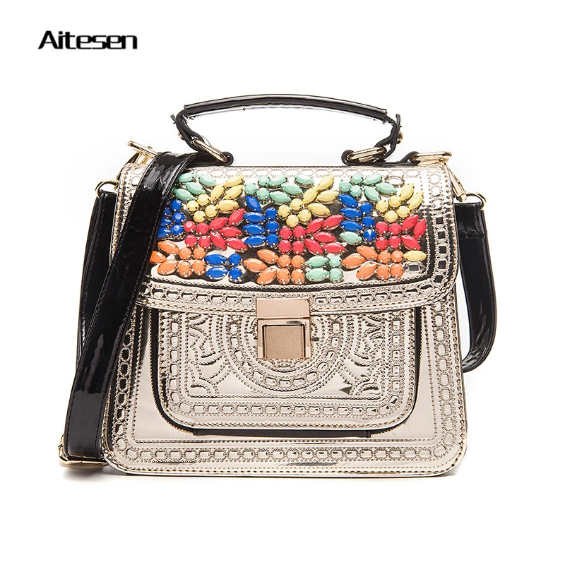 2016 Новый braccialini ретро портативный crossbody сумка пряжки тенденция прилив женская