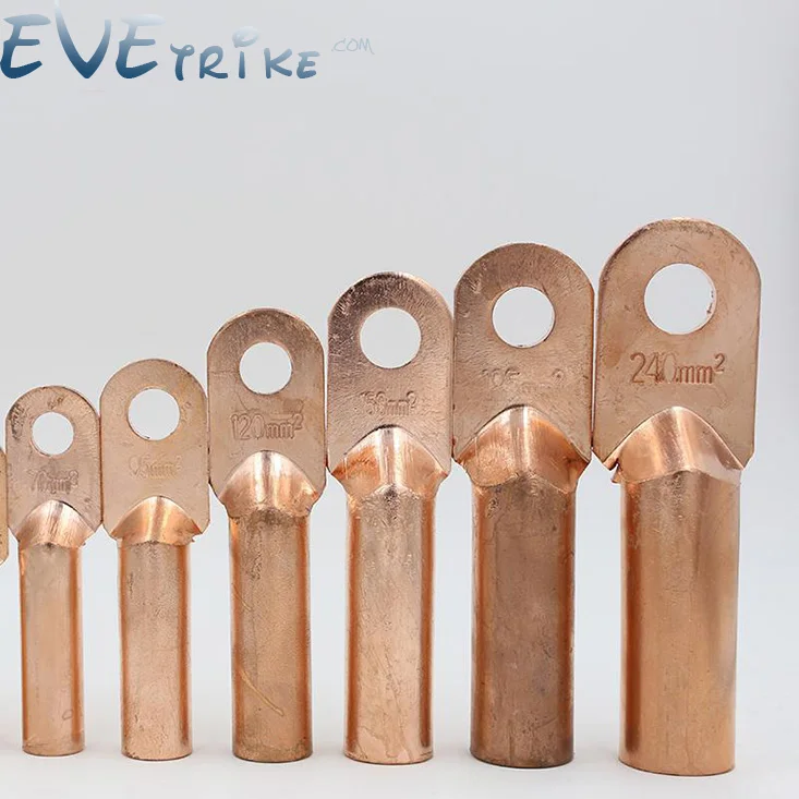 

Bolts Hole Tinned Copper Cable lugs Battery set Wire terminals connector different sizes Cable Terminal Crimping 10-25mm