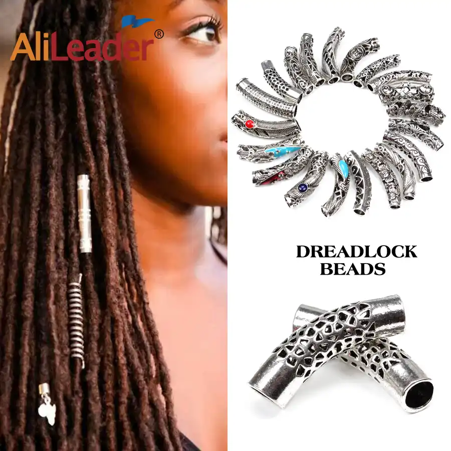 24 стиля металлические трубки кольцо дредлок бусины для косичек бусины ...