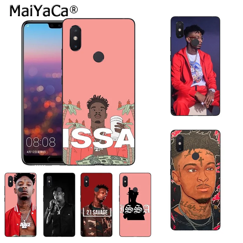 Чехол для телефона MaiYaCa 21 Savage Hip Hop Rapper Singer Issa xiaomi mi 8se 6 note2 note3 redmi 5 plus note 4 5|Бамперы| |