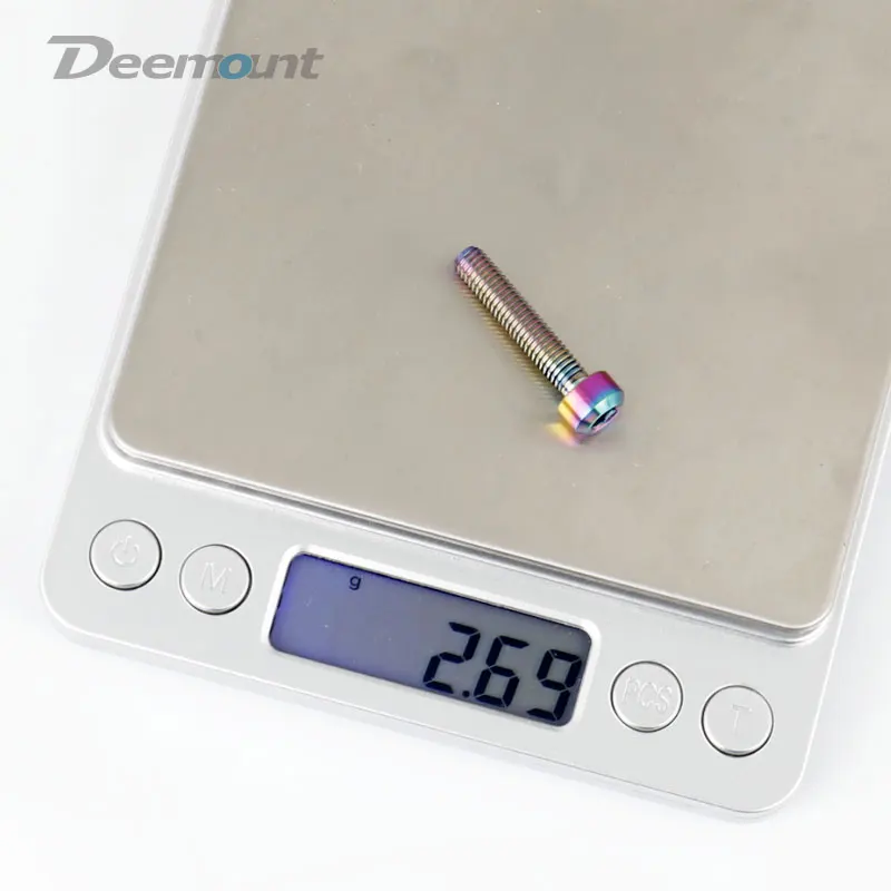 Deemount 4 шт./лот титановые болты M5x25 с шестигранной головкой для велосипеда