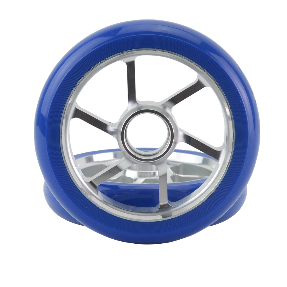 Алюминиевые колеса для трюковых скутеров, высокоэластичные износостойкие полиуретановые коньки, колеса 2 шт 110 мм