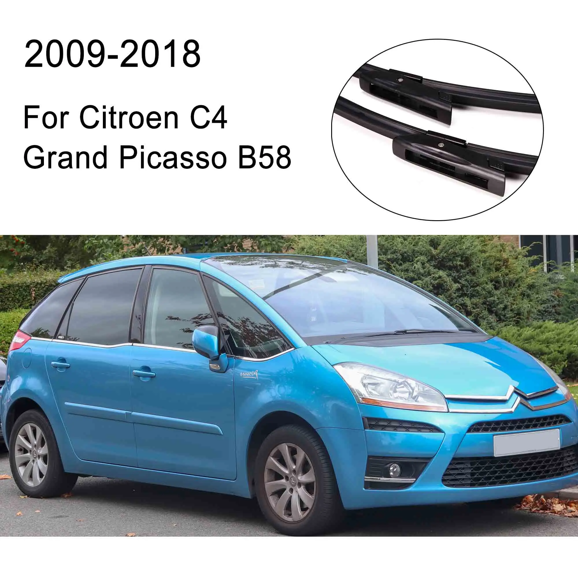 Mikkuppa щетки стеклоочистителя для Citroen C4 Grand Picasso модельный год 2006- стеклоочиститель авто аксессуары - Цвет: 2009-2018 B58