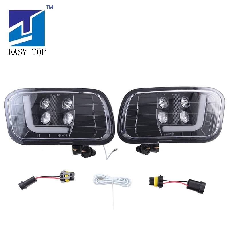  For 09-12 Dodge Ram 1500/2500/ 3500 Smoke Lens LED Fog Light Fog Lamp