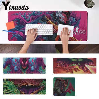 

Yinuoda New hyper beast 4k Keyboards Mat Rubber Gaming mousepad Desk Mat Pad To Mouse Notbook Computer Cool Gaming Pad mouse