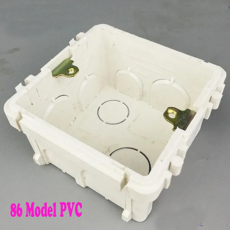 

10pcs Residential 86 Model PVC type Outlet Junction Box Electrical Accessories Socket Flush Mounting Box Case